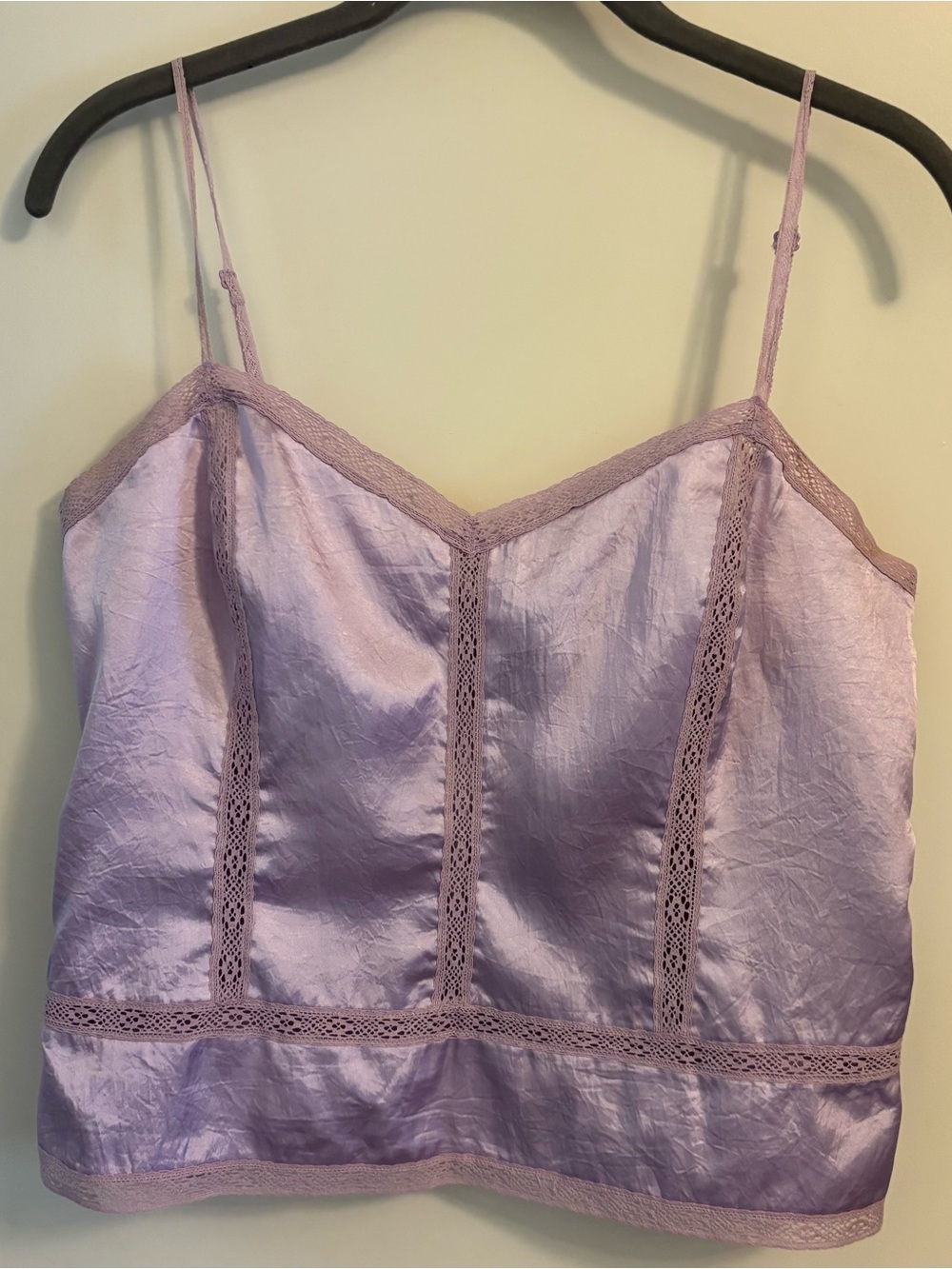 VTG Banana Republic Lavender Lace-Trim Camisole